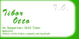 tibor otto business card