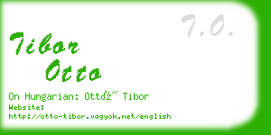 tibor otto business card